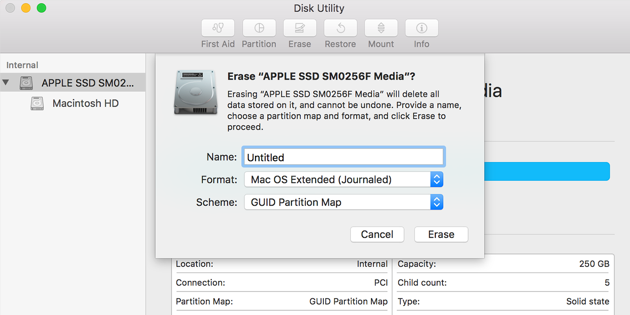 disk utility clone partition for mac