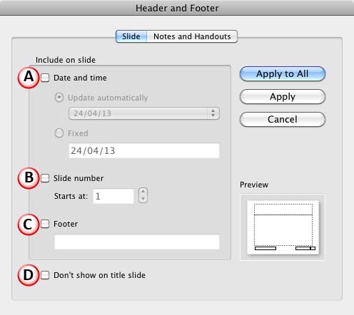 powerpoint for mac edit header